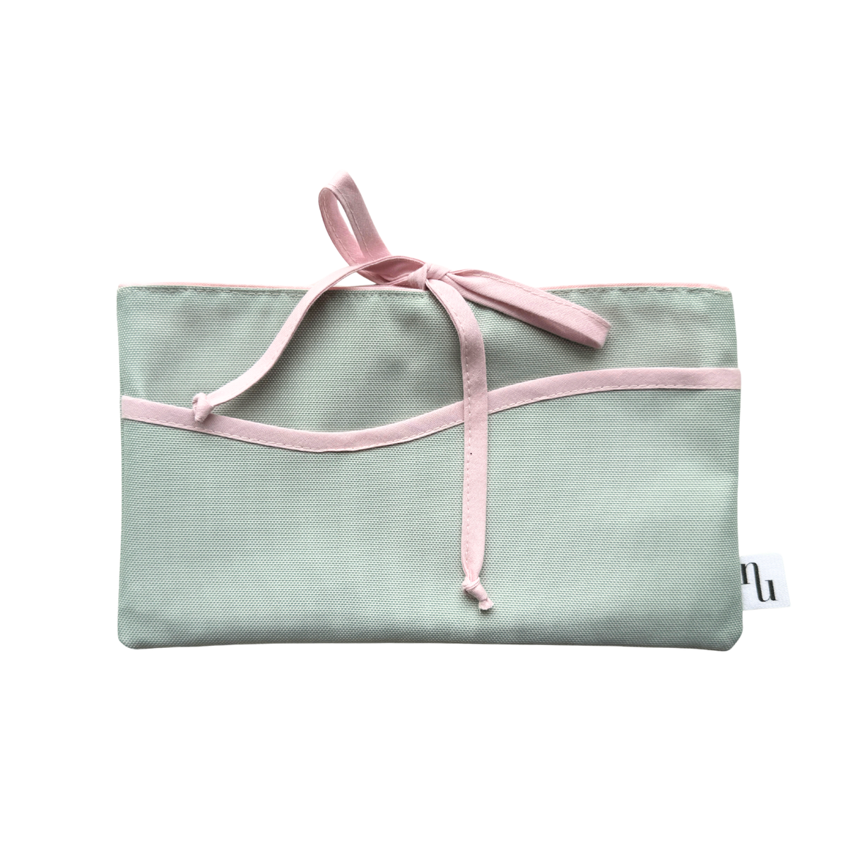 Mini Pouch Light Sage Baby Pink