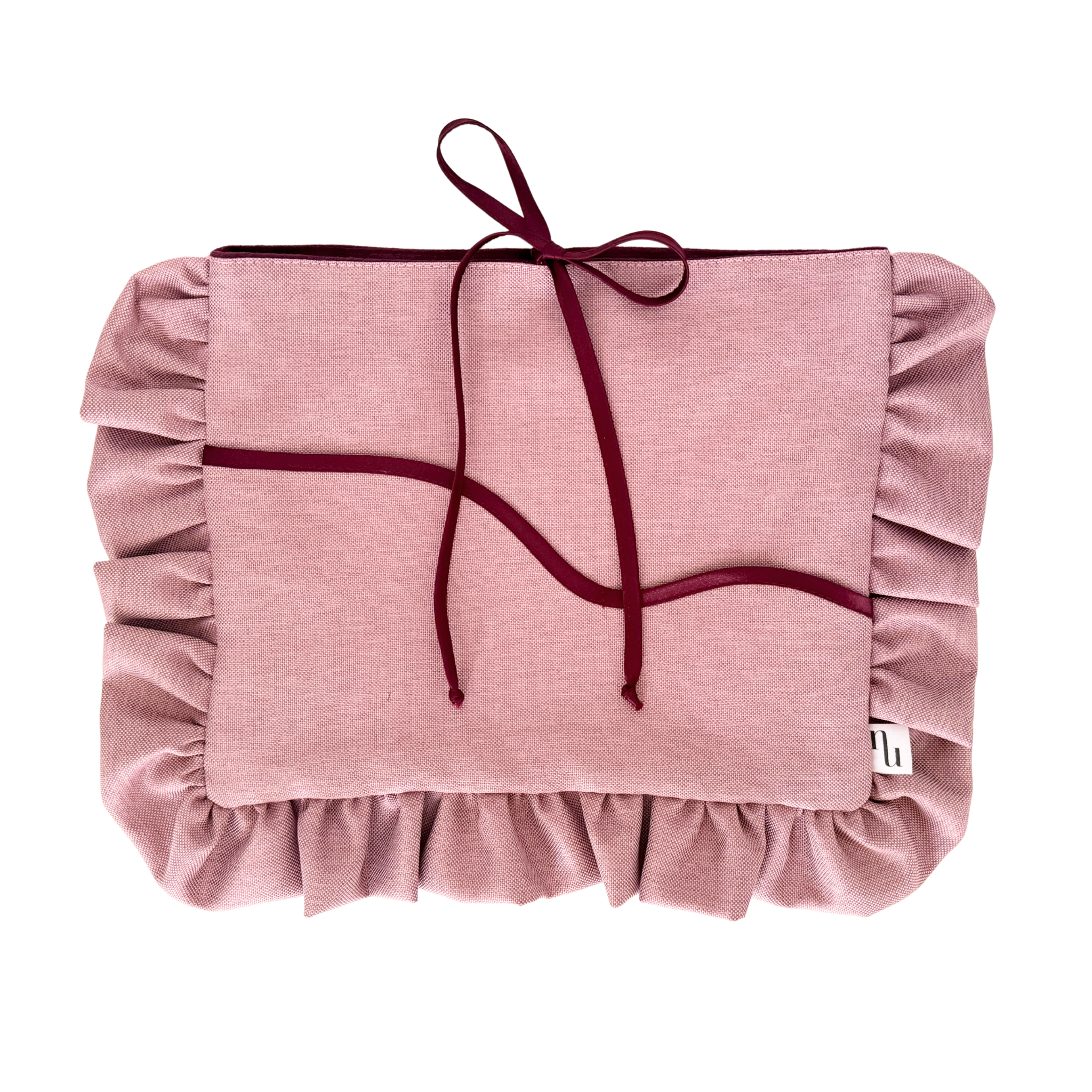 Waterproof Frill Dusty Pink Burgundy Case