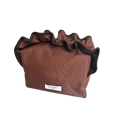 Waterproof Mocha Chocolate Brown Toiletry Bag