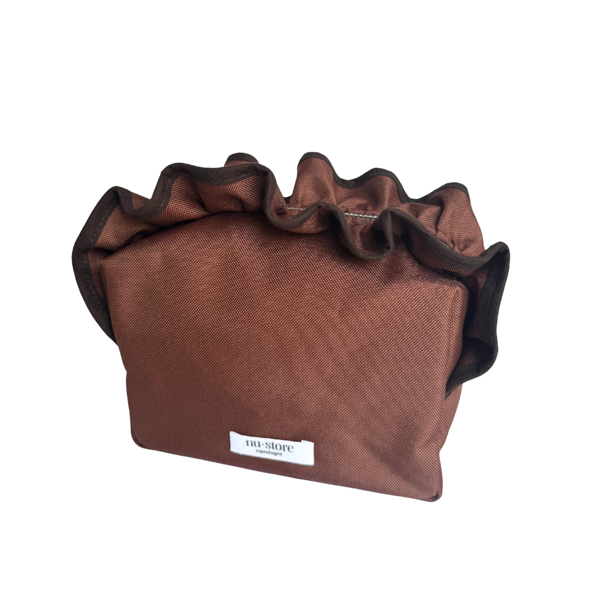 Waterproof Mocha Chocolate Brown Toiletry Bag